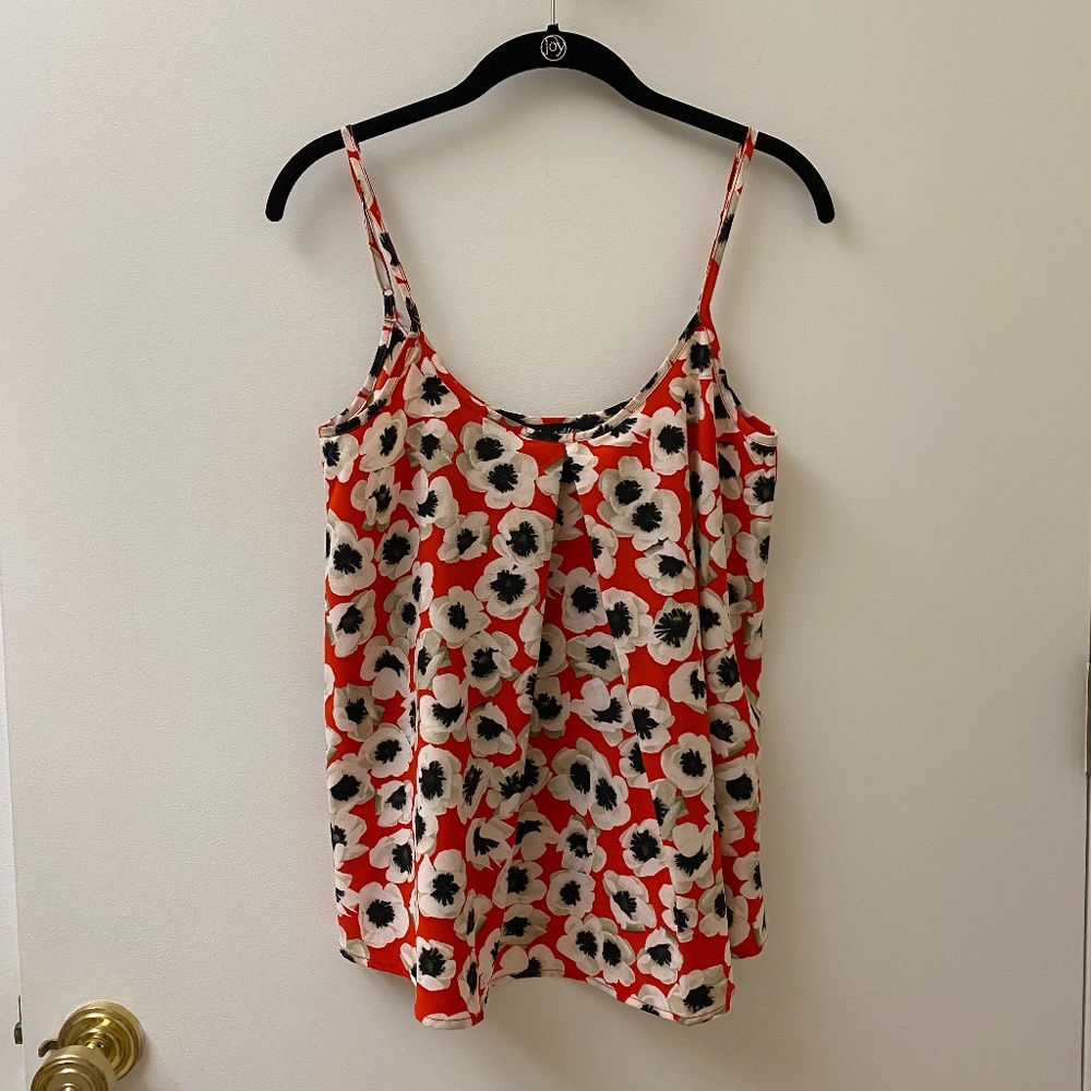 Alex + Alex Red Floral Top